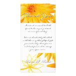 Yellow lillies - thank you for gifts customisable photo greeting card