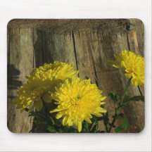 Yellow Mum Mouse Pad