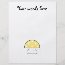 Yellow mushrooms flyers
