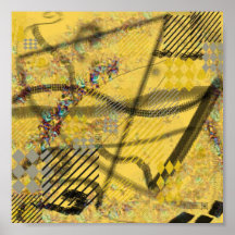 yellow music poster