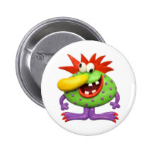 Yellow Nose Monster Buttons