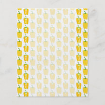 Yellow Pattern of Peppers. Flyer