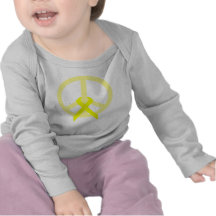 Yellow Peace & Ribbon Shirt