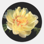 Yellow Peony Wedding Envelope Seal Stickers stickers
