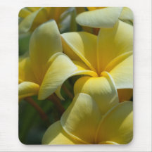 Yellow Plumeria Mousepad