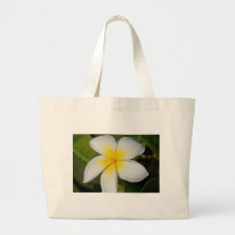 Yellow Plumeria Tote Bags