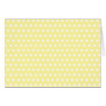 Yellow polka dots pattern. Spotty. Greeting Cards
