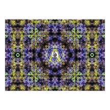 Yellow Purple Fractal Electricity A Personalized Invitation