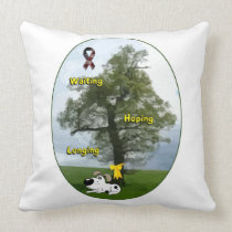 Yellow Ribbon - Cutie Waiting, Hoping, Longing pillows