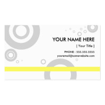 yellow rings business card