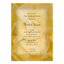 Yellow Rose Post Wedding Brunch Invitation