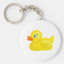 Yellow Rubber Duck Key Chains