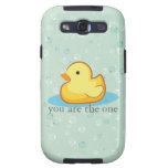 Yellow rubber duck with bubble Samsung Galaxy Case casemate cases