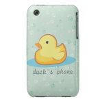 Yellow rubber duck with bubbles iPhone 3G/3GS Case iPhone 3 Covers