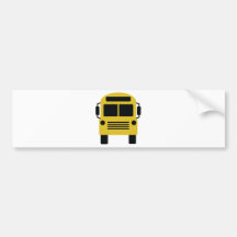 yellow school bus bumper stickers
