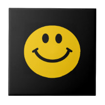 Yellow Smiley Face Ceramic Tiles