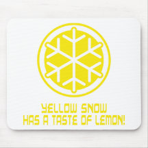 yellow snow mousepad