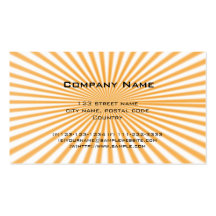 yellow starbust cool business card.