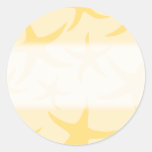 Yellow Starfish Pattern. Stickers