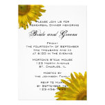 Yellow Sunflower Rehearsal Dinner Invitation