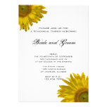 Yellow Sunflower Rehearsal Dinner Invitation