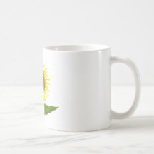 Yellow Sunflower Sun Flower Isolated Mugs