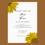 Yellow Sunflower Wedding Invitation invitations