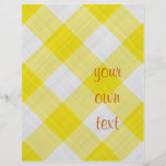 yellow table cloth custom flyer
