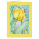 Yellow Tulip Greeting Card