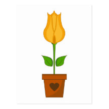 Yellow Tulip Postcard