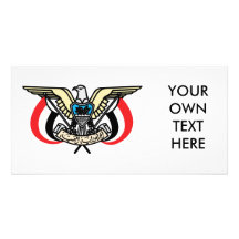 Yemen Coat of Arms Photo Card Template