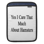 Yes I Care That Much About Hamsters Sleeve For iPads