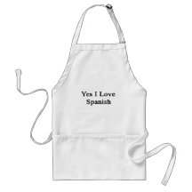 Yes I Love Spanish Aprons