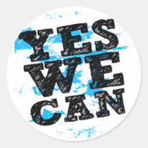 Yes We Can Stickers - Barack Obama