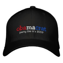 Yes We Did Barack Obama Official Party Hat Embroidered Hat