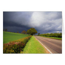 yesterday, while driving in scotland greeting cards