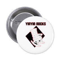 YiaYia Rocks Pinback Buttons