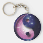 Yin and Yang Universe Symbol Keychain