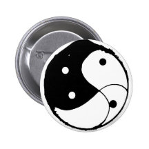 yin yang 1 pinback button