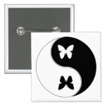 Yin Yang Butterfly Buttons