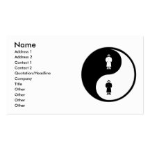 Yin Yang Cosplay Business Cards