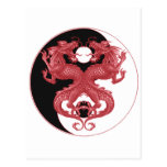 Yin Yang Dragon 3 Postcard