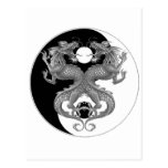 Yin Yang Dragon Post Card