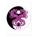 Yin Yang Dragons 6 Postcards