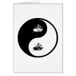 Yin Yang Heavy Equipment Greeting Cards