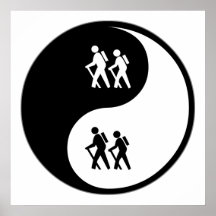 Yin Yang Hiking Print