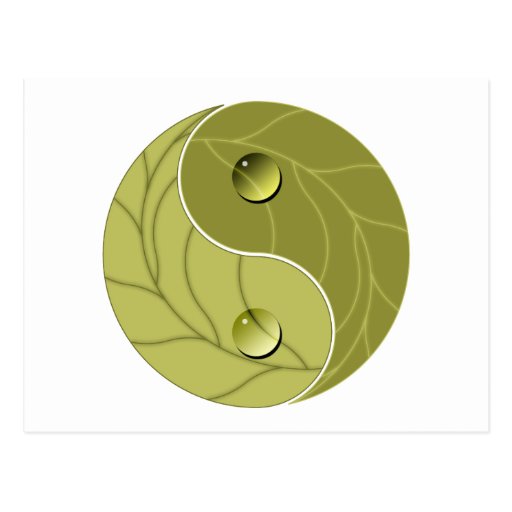 Yin Yang Nature Post Card