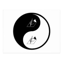 Yin Yang Poetry Post Card