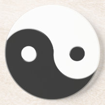 Yin & Yang Spiritual Harmony & Balance Art Coaster