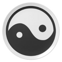 Yin Yang Symbol Plate